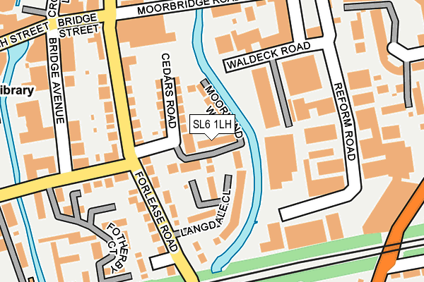 SL6 1LH map - OS OpenMap – Local (Ordnance Survey)