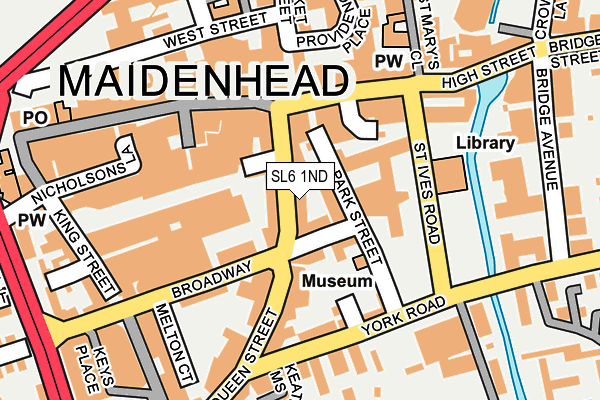 SL6 1ND map - OS OpenMap – Local (Ordnance Survey)