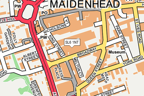SL6 1NT map - OS OpenMap – Local (Ordnance Survey)