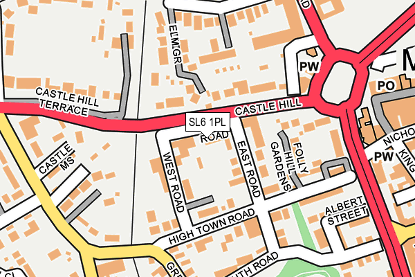 SL6 1PL map - OS OpenMap – Local (Ordnance Survey)