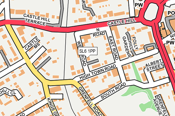 SL6 1PP map - OS OpenMap – Local (Ordnance Survey)