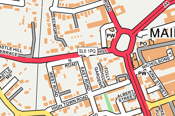 SL6 1PQ map - OS OpenMap – Local (Ordnance Survey)