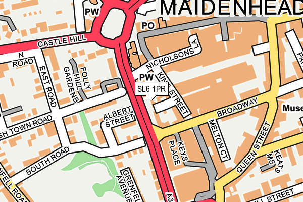SL6 1PR map - OS OpenMap – Local (Ordnance Survey)