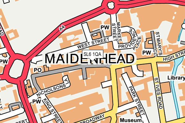 SL6 1QA map - OS OpenMap – Local (Ordnance Survey)