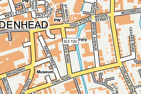 SL6 1QU map - OS OpenMap – Local (Ordnance Survey)