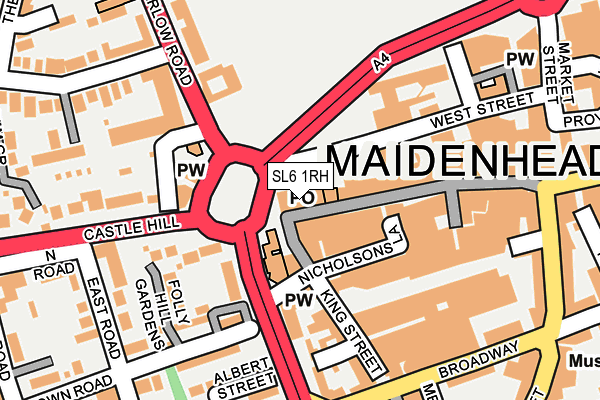 SL6 1RH map - OS OpenMap – Local (Ordnance Survey)