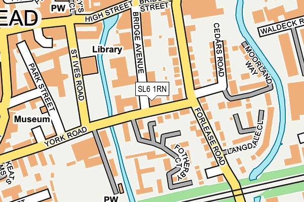 SL6 1RN map - OS OpenMap – Local (Ordnance Survey)