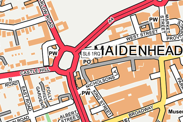 SL6 1RQ map - OS OpenMap – Local (Ordnance Survey)