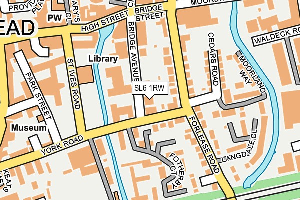 SL6 1RW map - OS OpenMap – Local (Ordnance Survey)