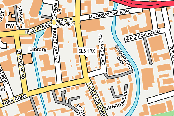 SL6 1RX map - OS OpenMap – Local (Ordnance Survey)