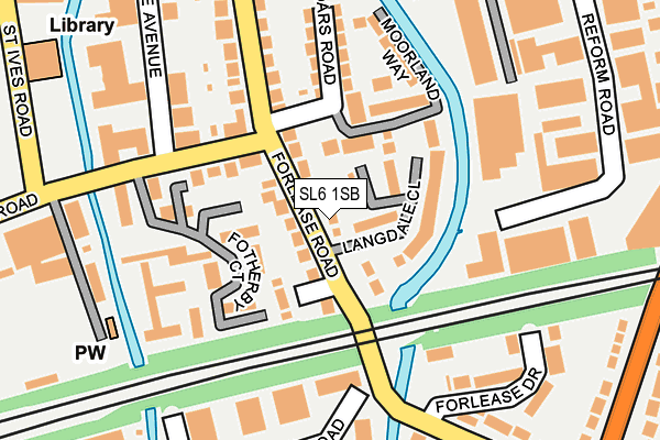 SL6 1SB map - OS OpenMap – Local (Ordnance Survey)