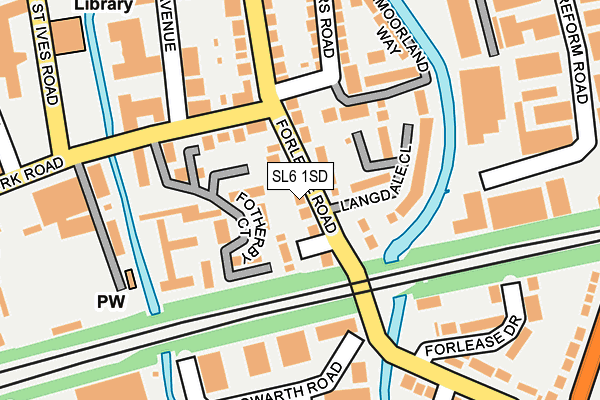 SL6 1SD map - OS OpenMap – Local (Ordnance Survey)
