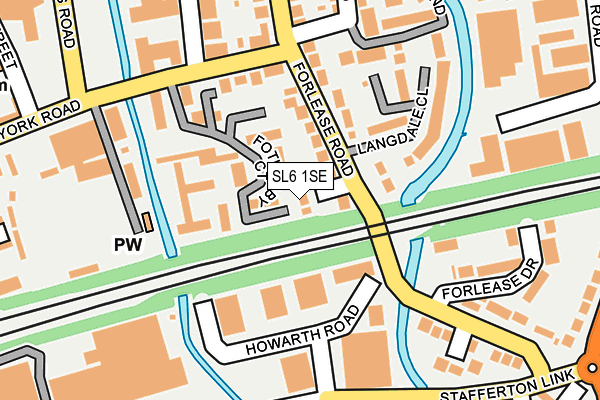 SL6 1SE map - OS OpenMap – Local (Ordnance Survey)