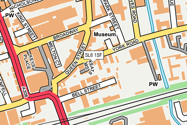 SL6 1SF map - OS OpenMap – Local (Ordnance Survey)