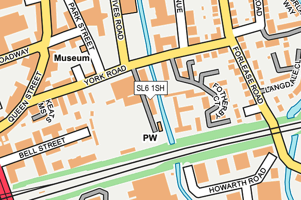 SL6 1SH map - OS OpenMap – Local (Ordnance Survey)