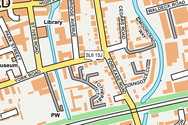 SL6 1SJ map - OS OpenMap – Local (Ordnance Survey)
