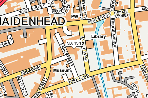 SL6 1SN map - OS OpenMap – Local (Ordnance Survey)