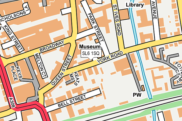 SL6 1SQ map - OS OpenMap – Local (Ordnance Survey)