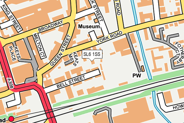 SL6 1SS map - OS OpenMap – Local (Ordnance Survey)