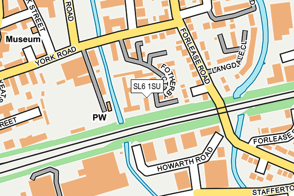 SL6 1SU map - OS OpenMap – Local (Ordnance Survey)