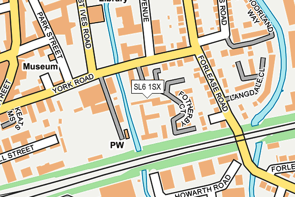 SL6 1SX map - OS OpenMap – Local (Ordnance Survey)