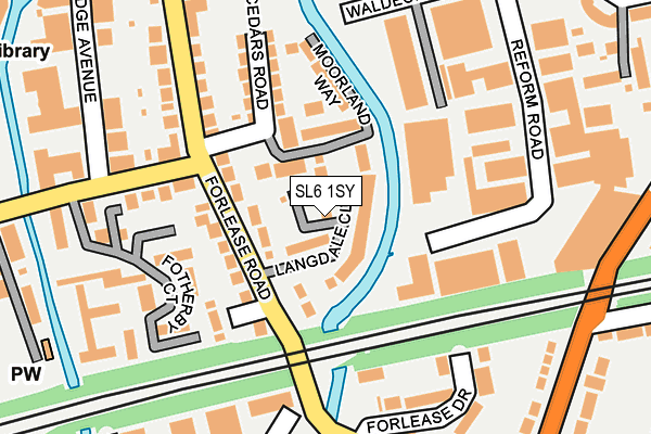 SL6 1SY map - OS OpenMap – Local (Ordnance Survey)