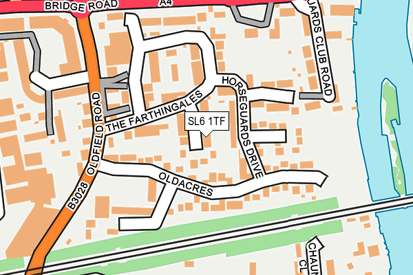 SL6 1TF map - OS OpenMap – Local (Ordnance Survey)