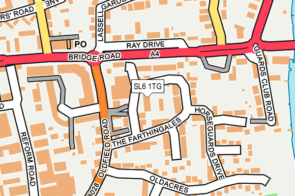 SL6 1TG map - OS OpenMap – Local (Ordnance Survey)