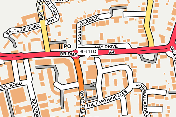 SL6 1TQ map - OS OpenMap – Local (Ordnance Survey)