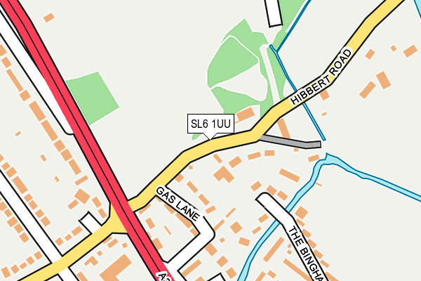 SL6 1UU map - OS OpenMap – Local (Ordnance Survey)