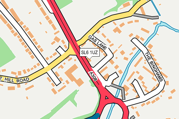 SL6 1UZ map - OS OpenMap – Local (Ordnance Survey)