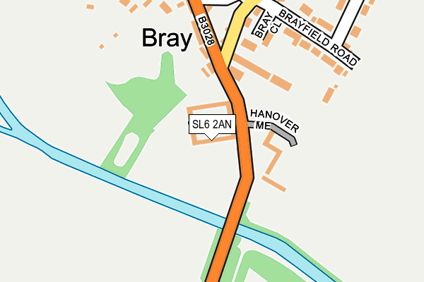 SL6 2AN map - OS OpenMap – Local (Ordnance Survey)