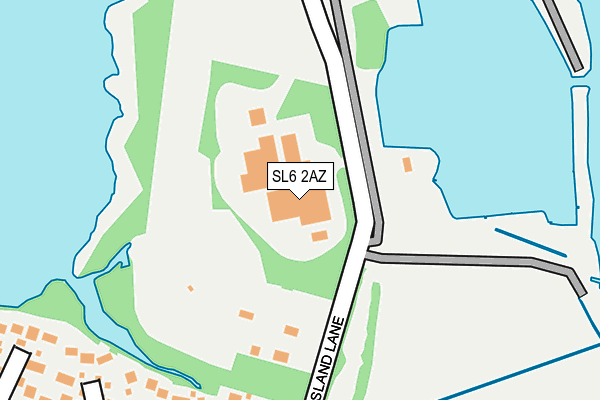 SL6 2AZ map - OS OpenMap – Local (Ordnance Survey)