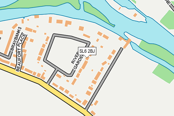 SL6 2BJ map - OS OpenMap – Local (Ordnance Survey)