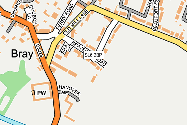 SL6 2BP map - OS OpenMap – Local (Ordnance Survey)