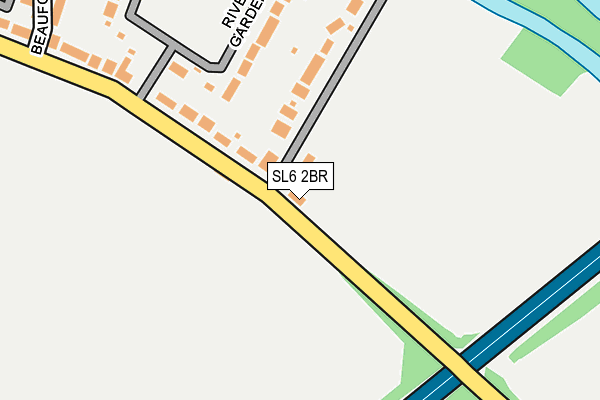 SL6 2BR map - OS OpenMap – Local (Ordnance Survey)