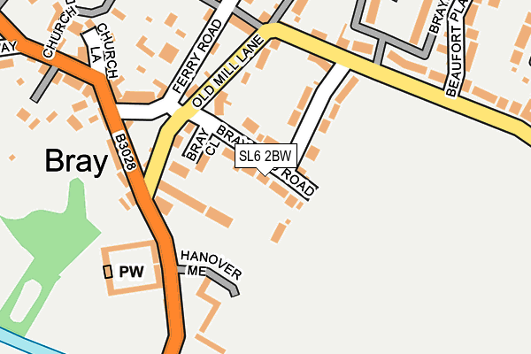 SL6 2BW map - OS OpenMap – Local (Ordnance Survey)