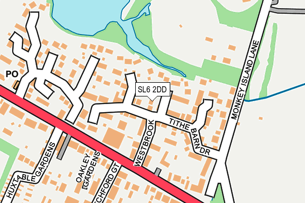 SL6 2DD map - OS OpenMap – Local (Ordnance Survey)