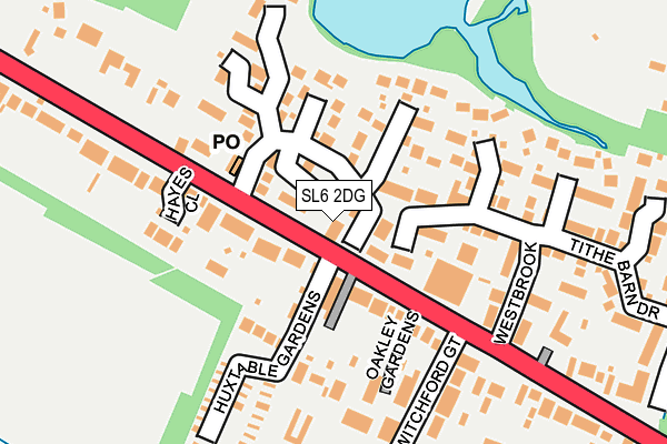 SL6 2DG map - OS OpenMap – Local (Ordnance Survey)
