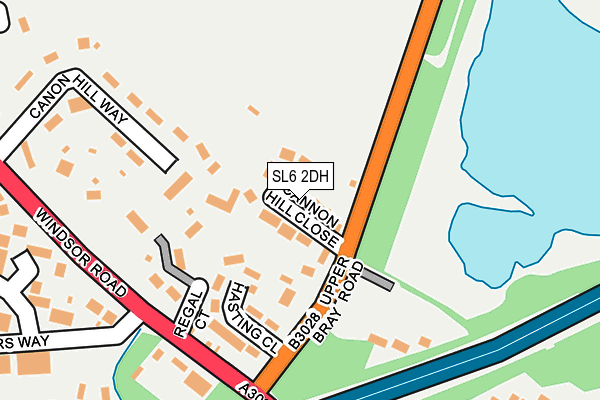 SL6 2DH map - OS OpenMap – Local (Ordnance Survey)