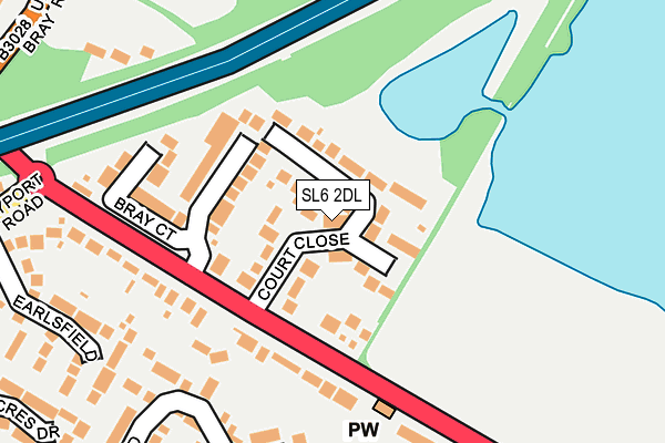 SL6 2DL map - OS OpenMap – Local (Ordnance Survey)