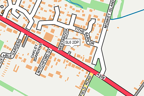 SL6 2DP map - OS OpenMap – Local (Ordnance Survey)