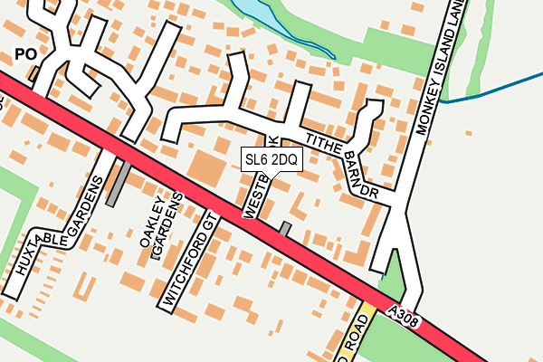 SL6 2DQ map - OS OpenMap – Local (Ordnance Survey)