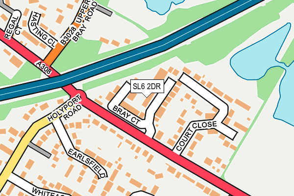 SL6 2DR map - OS OpenMap – Local (Ordnance Survey)