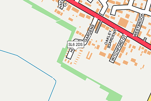 SL6 2DS map - OS OpenMap – Local (Ordnance Survey)