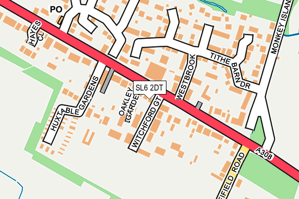 SL6 2DT map - OS OpenMap – Local (Ordnance Survey)