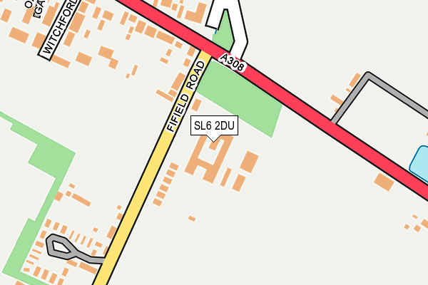 SL6 2DU map - OS OpenMap – Local (Ordnance Survey)