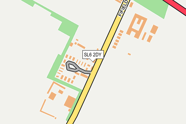 SL6 2DY map - OS OpenMap – Local (Ordnance Survey)