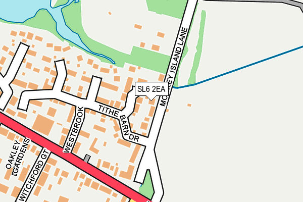 SL6 2EA map - OS OpenMap – Local (Ordnance Survey)