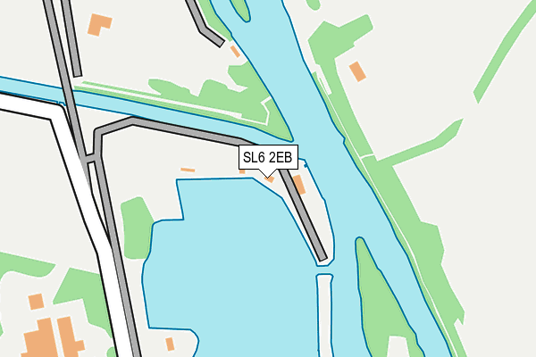 SL6 2EB map - OS OpenMap – Local (Ordnance Survey)
